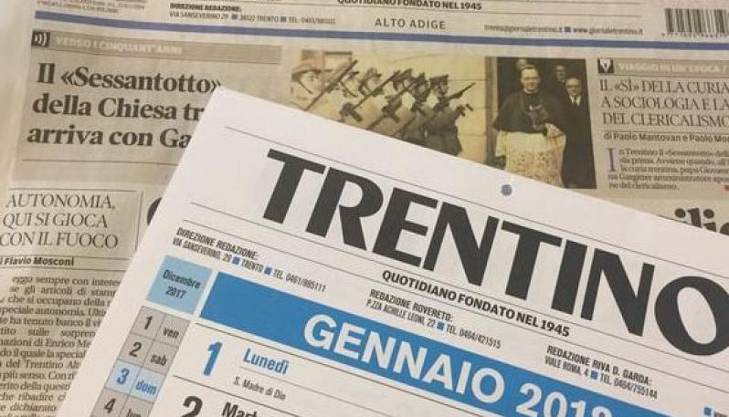 CHIUDE LA REDAZIONE DEL QUOTIDIANO TRENTINO. L’APPELLO DEL PRESIDENTE DEL CNOG CARLO VERNA