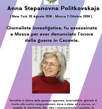 A Ozzano dell’Emilia l’8 marzo in memoria di Anna Politkovskaja