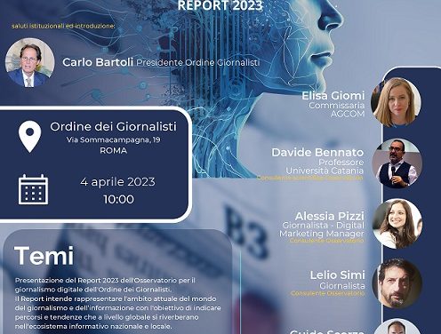 Tendenze e nuovi scenari per il giornalismo, digitale e artificiale