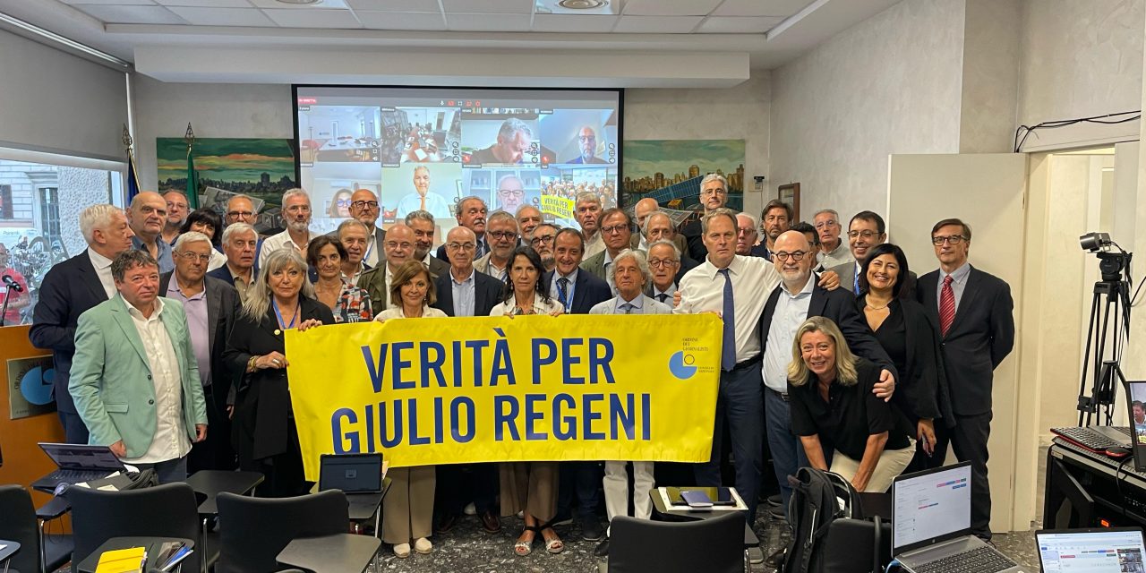 Il consiglio nazionale aderisce all’appello della famiglia Regeni