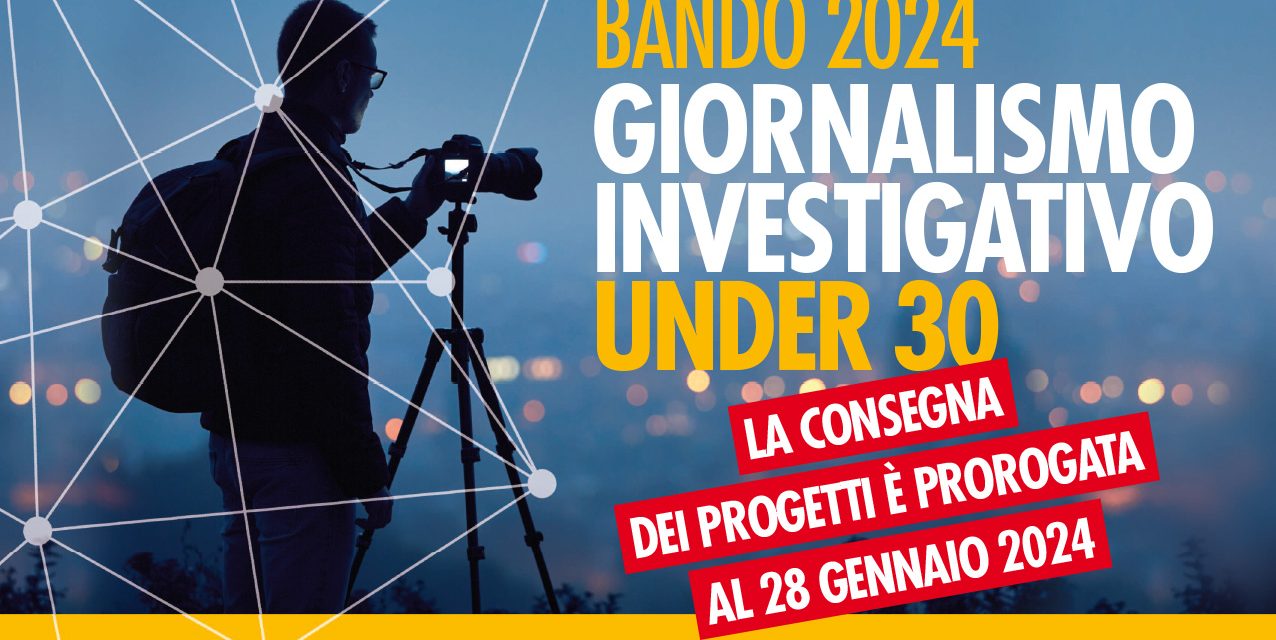 GIORNALISMO INVESTIGATIVO: PROROGA BANDO PREMIO MORRIONE 