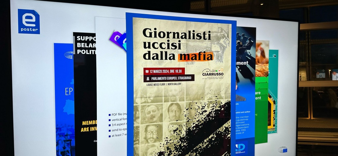 La mostra su giornalisti uccisi dalla mafia approda a Strasburgo. Il messaggio di Roberta Metsola