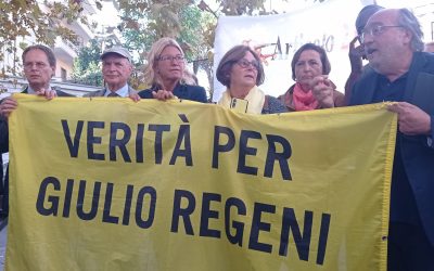 Processo per omicidio Regeni: presidio fuori dal Tribunale in occasione dell’udienza