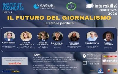 Il Futuro del Giornalismo: “Il lettore perduto”. A Napoli un evento con esperti internazionali