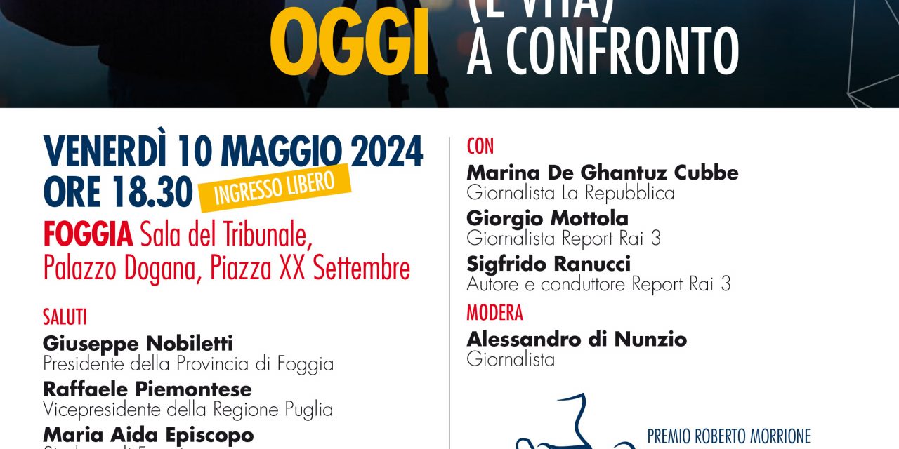 Giornalismo: al via giovedì 9 maggio la PRM ACADEMY, la scuola di formazione del Premio Morrione