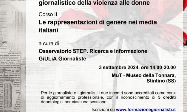 Violenza alle donne e rappresentazioni di genere sui media: il 3 settembre due seminari a Stintino