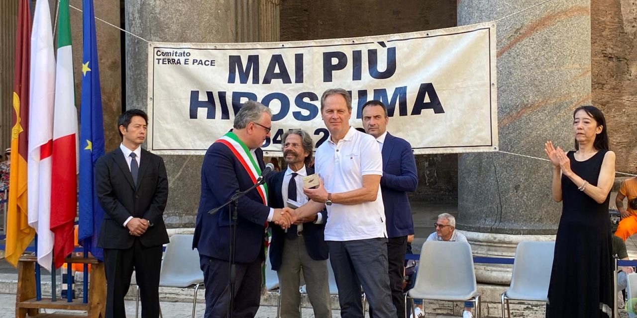 Anniversario Hiroshima a Roma: l’Ordine premiato nel corso della cerimonia al Pantheon